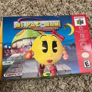 N64 Ms. pac-man game